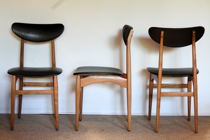 Teck Objets De Skai Suite VintageChicbaazar 6 Scandinaves Chaises b7v6fyYg
